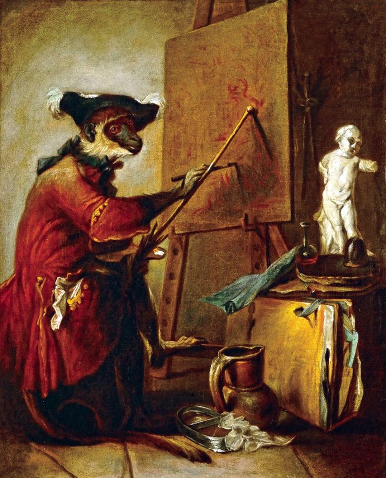 Artiste singe   Jean Baptiste Simeon Chardin