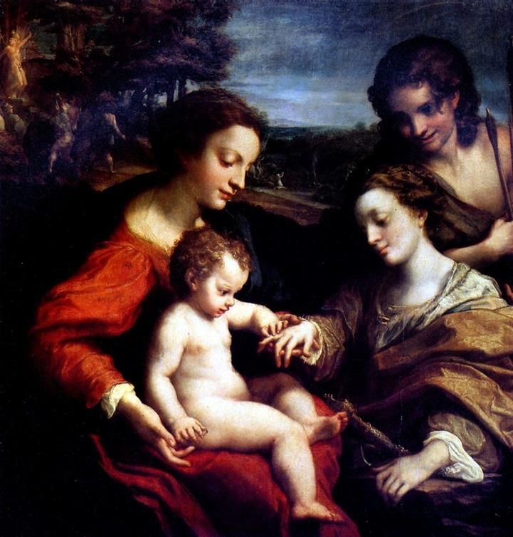 Les fiançailles mystiques de sainte Catherine   Correggio (Antonio Allegri)