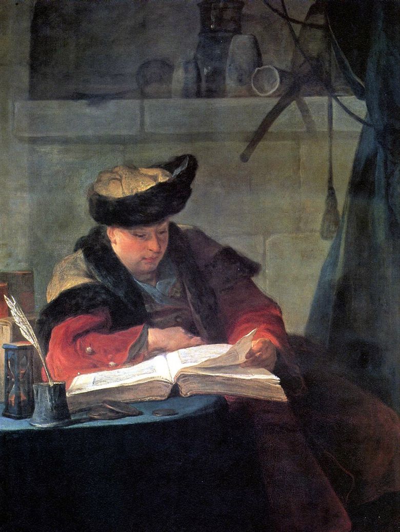 Portrait de lartiste Joseph Aved   Jean Baptiste Simeon Chardin