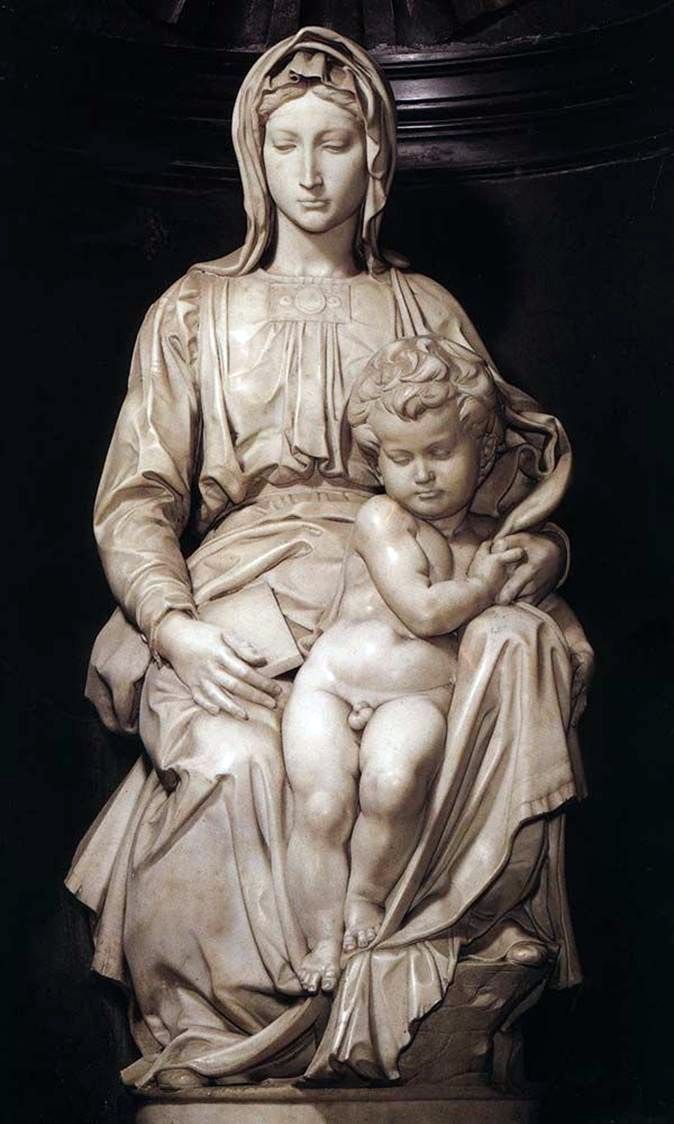 Vierge à lenfant (sculpture)   Michelangelo Buonarroti