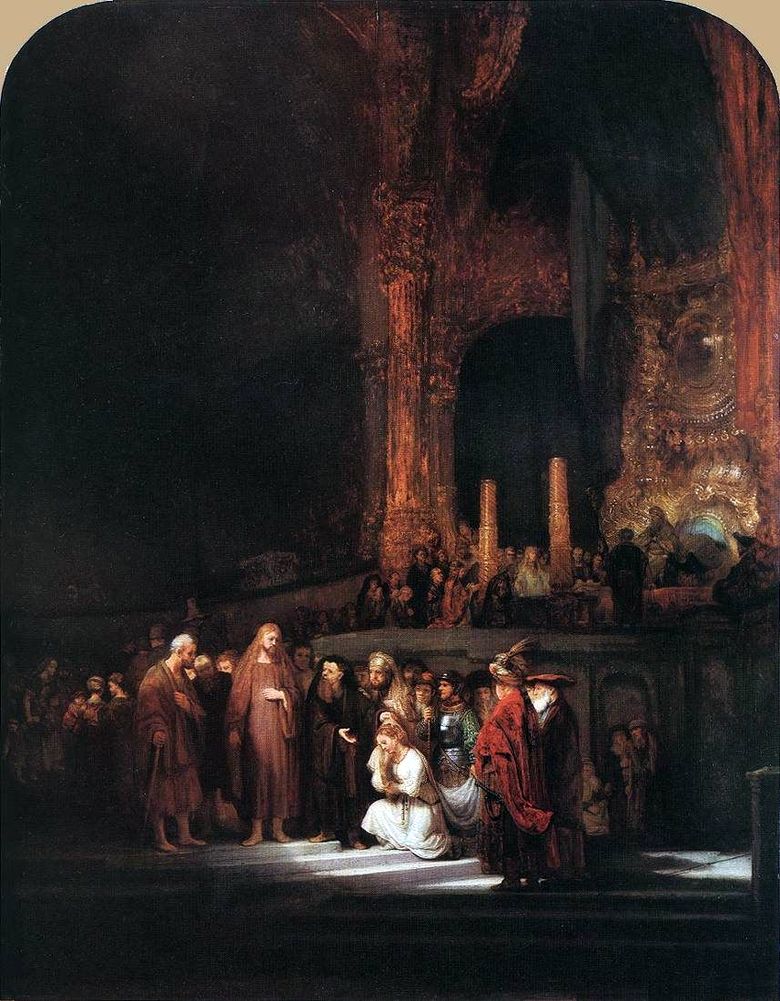 Le Christ et le pécheur   Rembrandt Harmenszoon Van Rijn