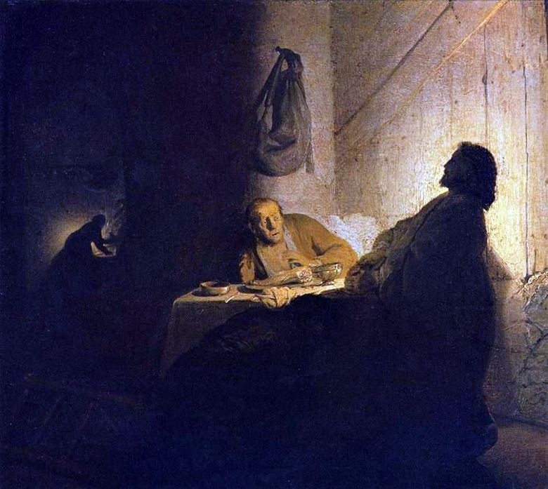 Le Christ et les disciples dEmmaüs   Rembrandt Harmenszoon Van Rijn