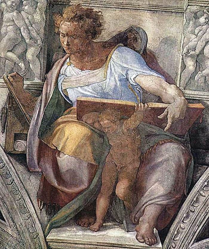 Prophète Daniel (fresque)   Michel Ange Buonarroti Buonarroti