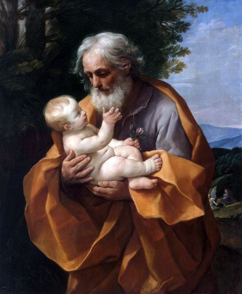 Joseph et lenfant Jésus   Guido Reni