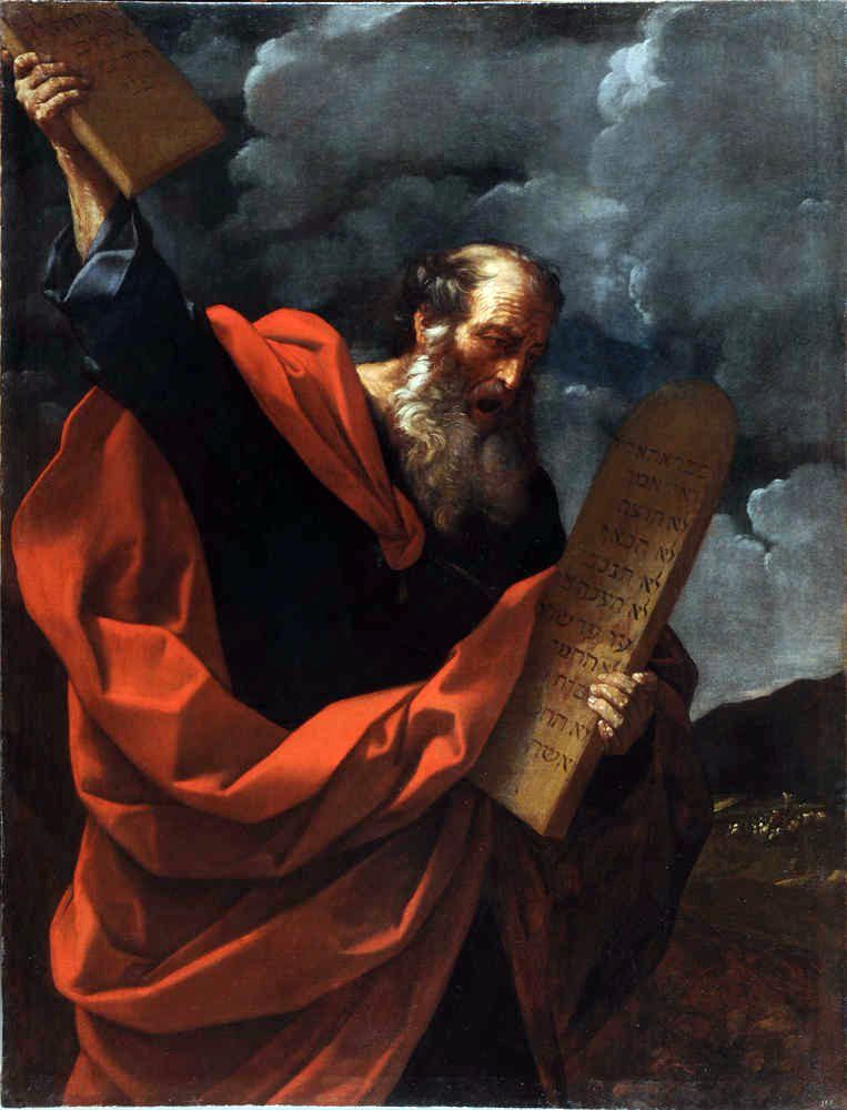 Moïse avec les tablettes de la loi   Guido Reni