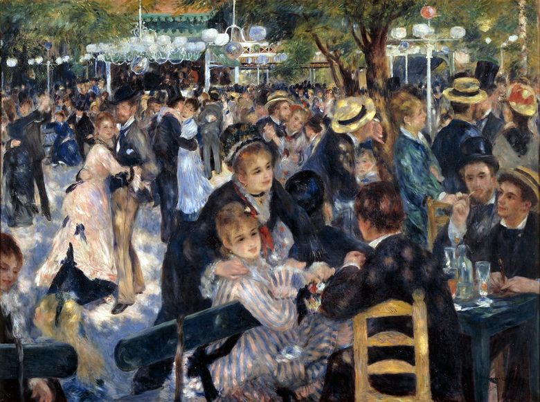 Bal aux Moulins de la Galette   Pierre Auguste Renoir