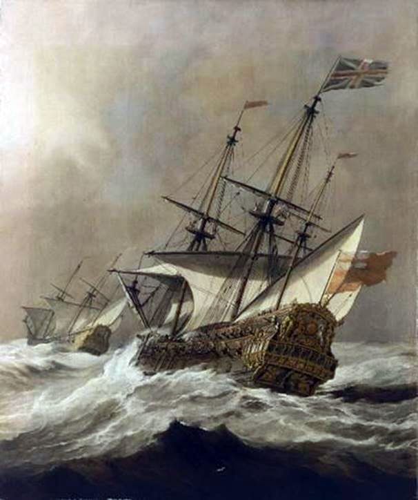 Navire dans la tempête   Willem van de Velde