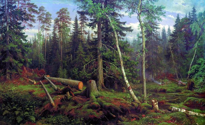 Exploitation forestière   Ivan Shishkin