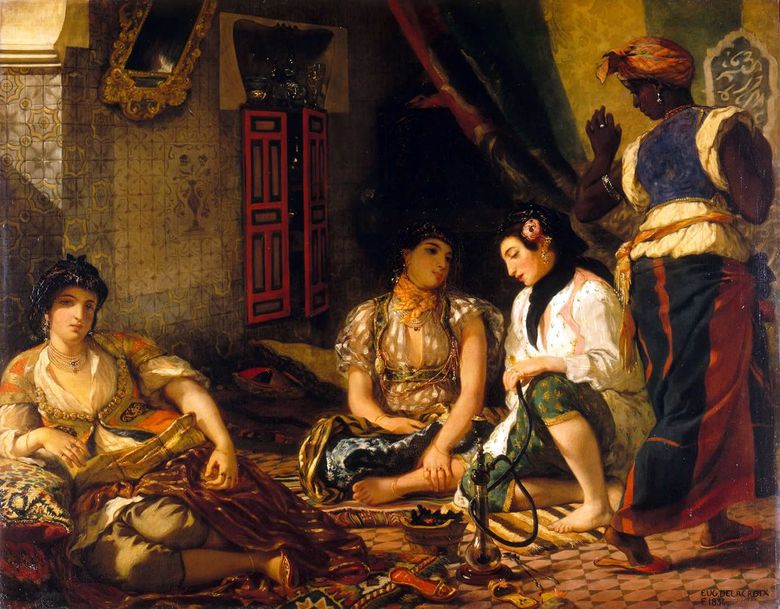 Les femmes algériennes dans leurs chambres   Eugene Delacroix