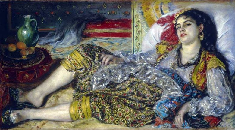 Odalisque (femme algérienne)   Pierre Auguste Renoir