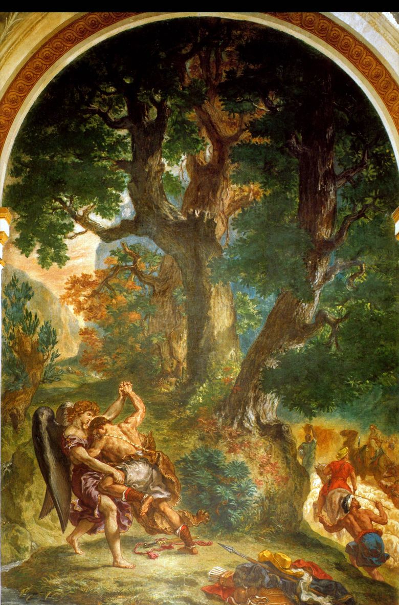 Le combat de Jacob avec lange   Eugene Delacroix