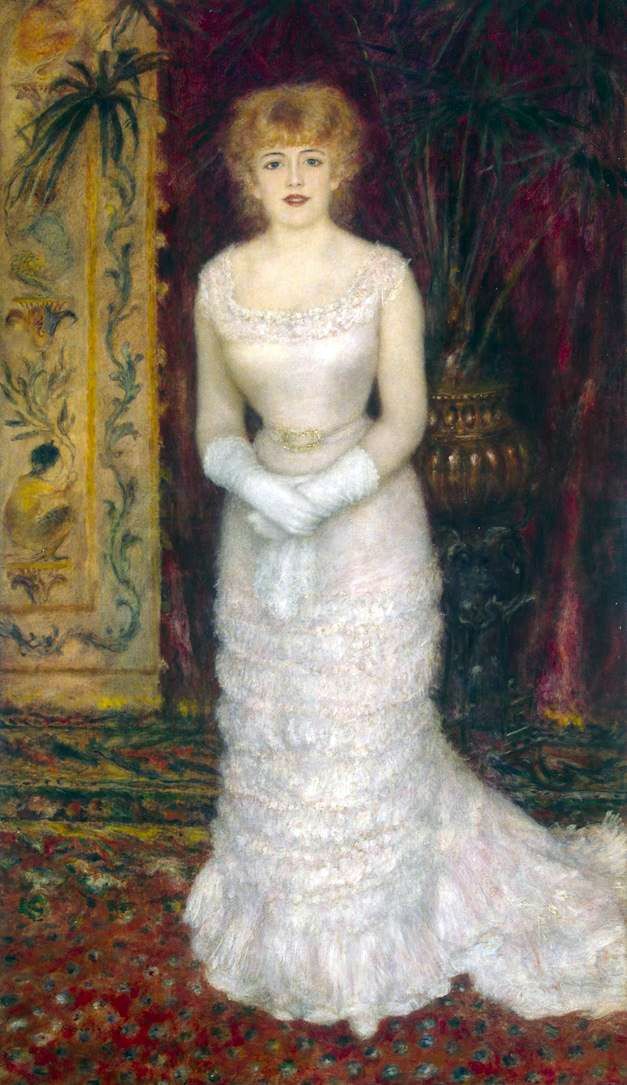 Portrait en pied de Jeanne Samari   Pierre Auguste Renoir