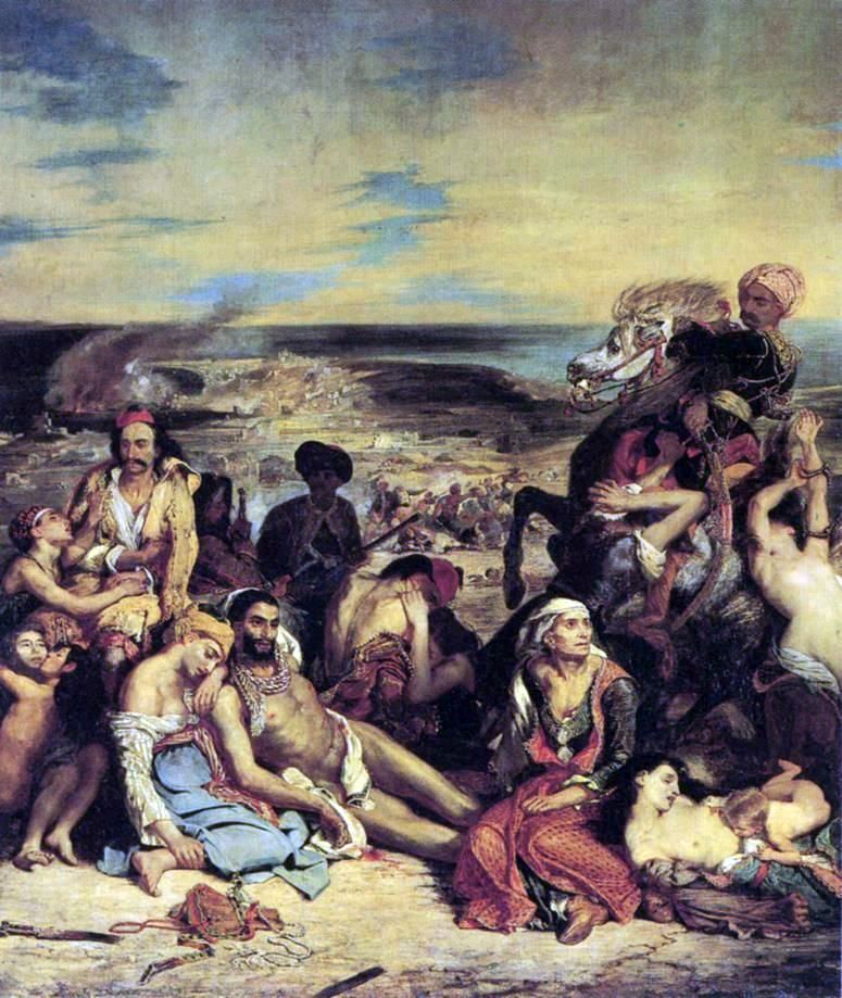 Le massacre de Chios   Eugene Delacroix