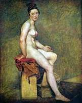 Modèle assis   Eugene Delacroix