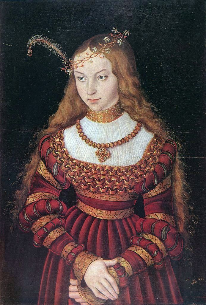 Portrait de Sibylle de Clèves   Lucas Cranach
