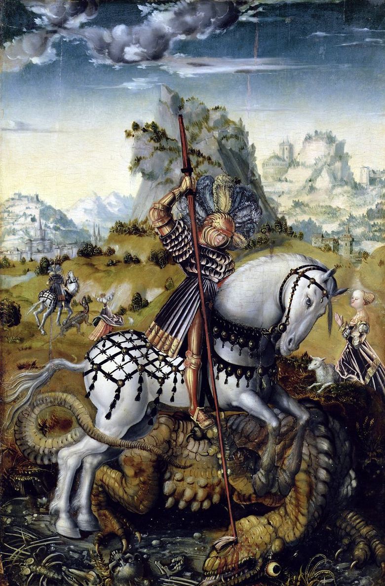 Saint Georges et le dragon   Lucas Cranach