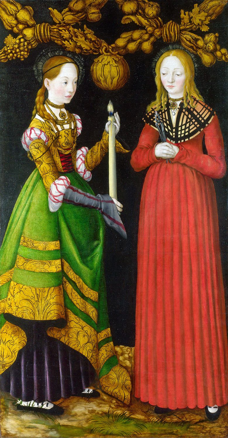 Saints Geneviève et Apollonia   Lucas Cranach