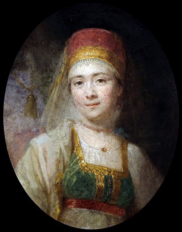 Portrait de la paysanne Torzhkovskaya Christiny   Vladimir Borovikovsky