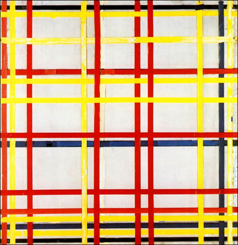 Composition avec rouge, jaune et bleu   Peter Cornelis Mondrian