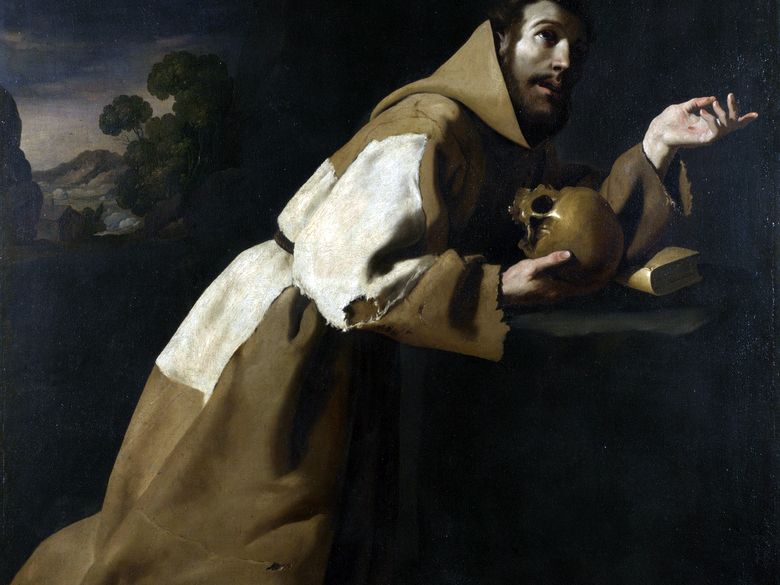 Prière de Saint François   Francisco de Zurbaran