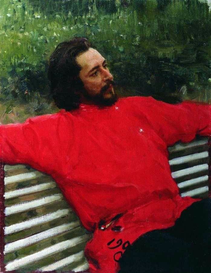 Portrait dAndreyev   Ilya Repin
