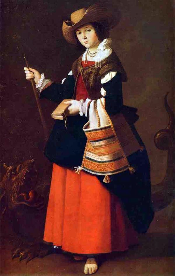 Sainte Marguerite dAntioche   Francisco de Zurbaran