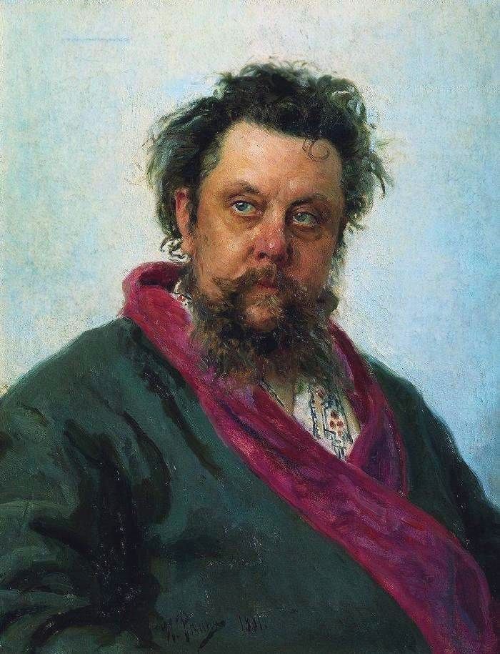 Portrait du compositeur MP Mussorgsky   Ilya Repin