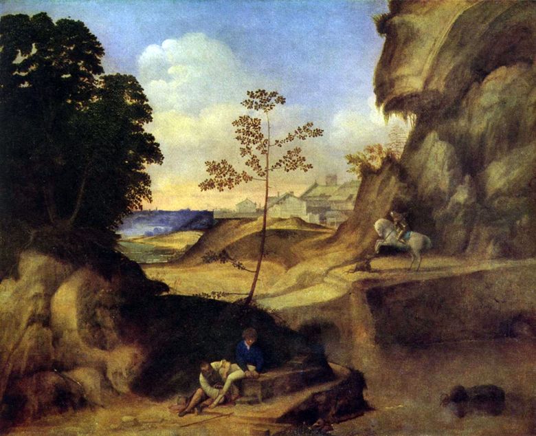 Coucher de soleil   Giorgione