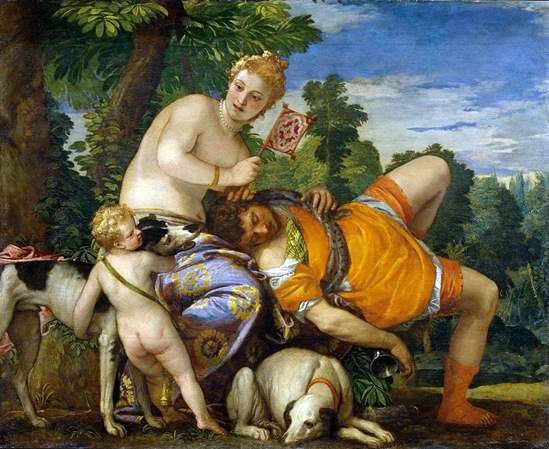 Vénus et Adonis   Paolo Veronese