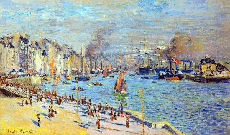 Vue sur le vieux port du Havre   Claude Monet