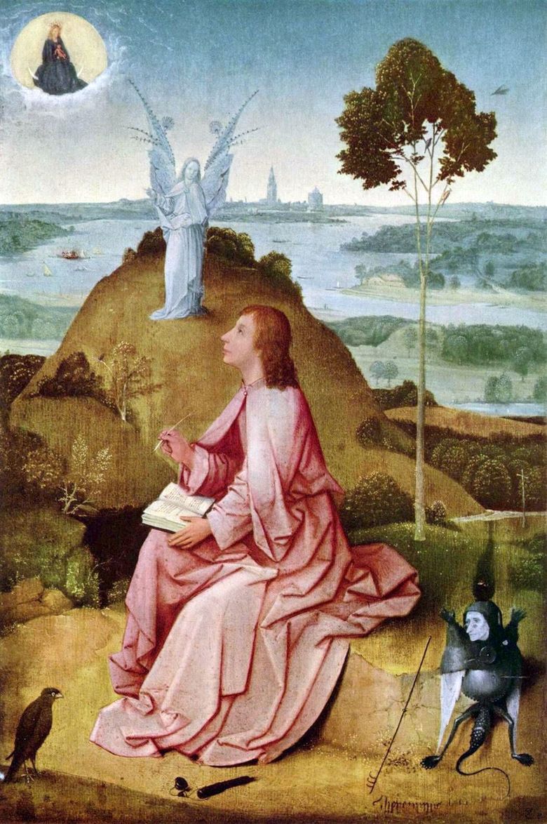 Saint Jean le théologien sur lîle de Patmos   Hieronymus Bosch