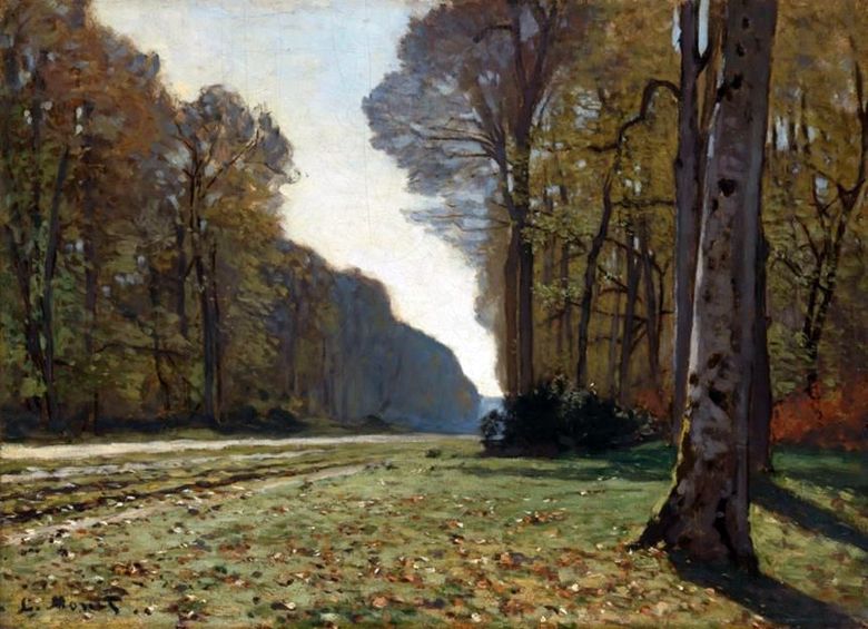La route de Bas Bro, Fontainebleau   Claude Monet