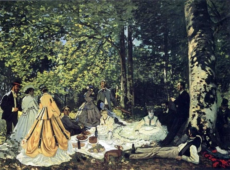 Petit déjeuner sur lherbe   Claude Monet