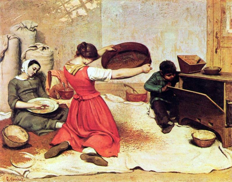Tisserands   Gustave Courbet