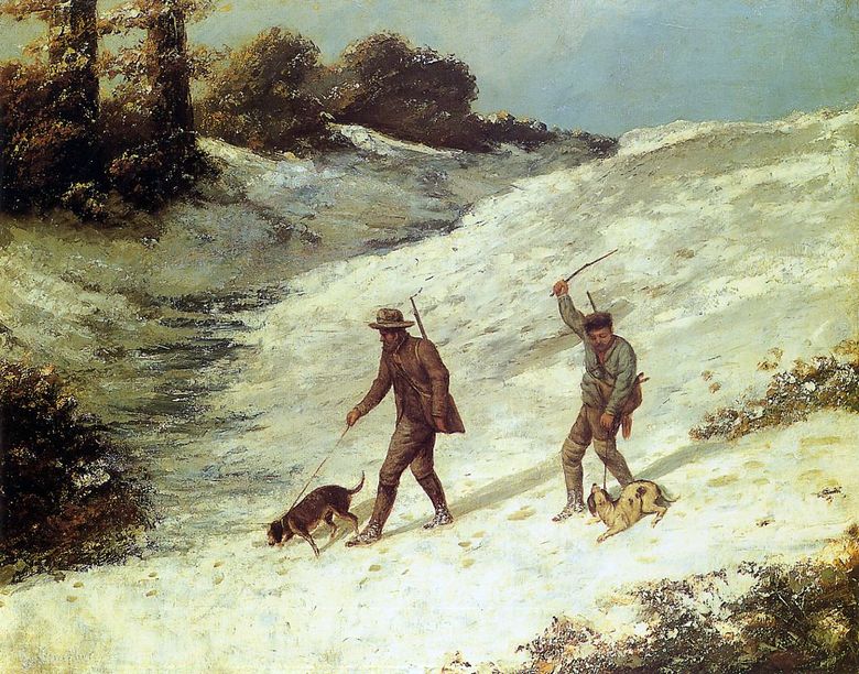 Scènes de chasse   Jean Desiree Gustave Courbet
