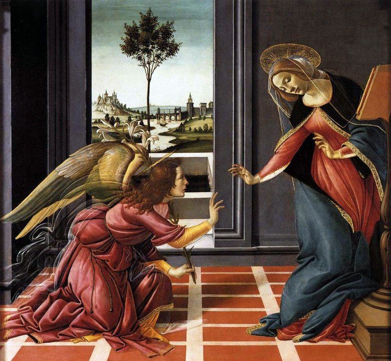 Lannonciation de Chestello   Sandro Botticelli