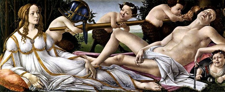 Vénus et Mars   Sandro Botticelli