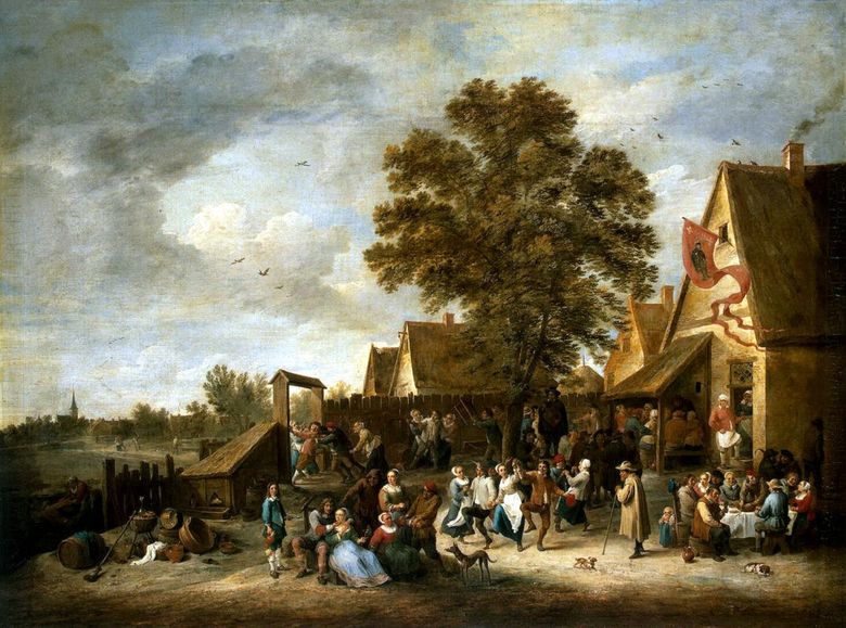 Village vacances   David Teniers