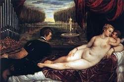 Venere avec organiste et cupidon   Titian Vecellio