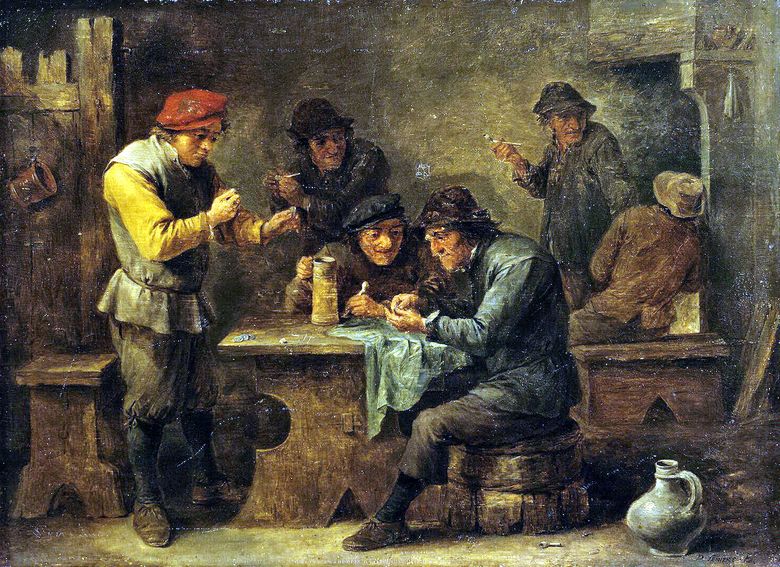 Paysans dés   David Teniers