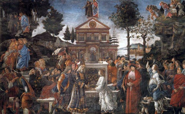 Guérir le lépreux et la tentation du Christ   Sandro Botticelli