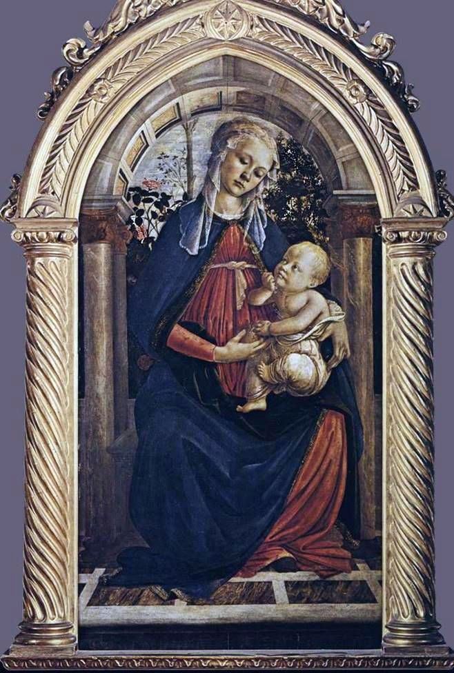 Madone dans la roseraie   Sandro Botticelli