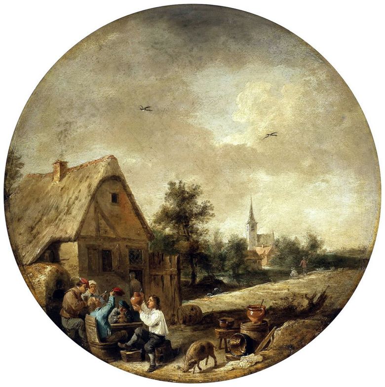 Paysage avec une courgette campagnarde   David Teniers