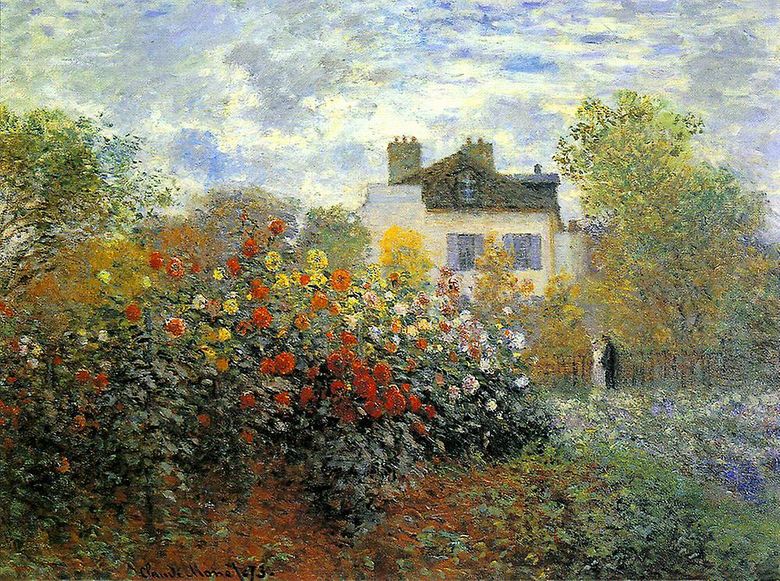 Jardin à Argenteuil (Gerginy)   Claude Monet