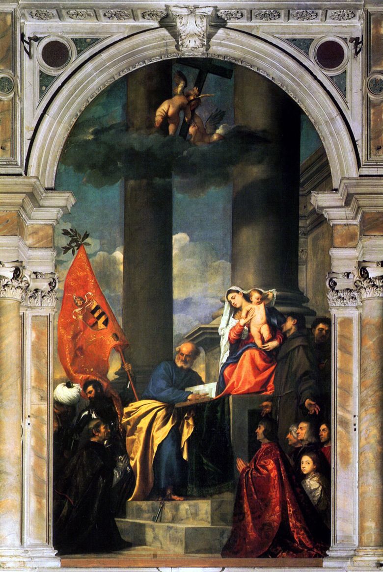 Pesaro Family Madonna   Titian Vecellio