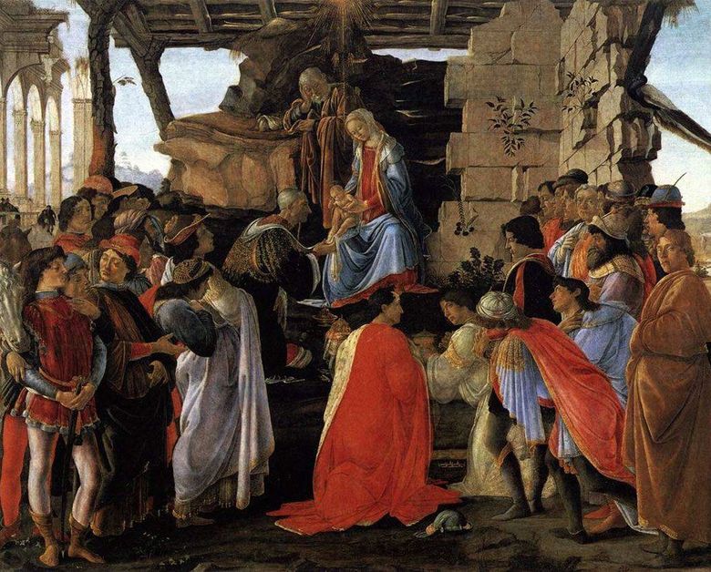 Adoration des mages. Autel de Zanobi   Sandro Botticelli