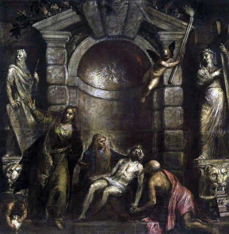 Deuil du Christ (Pieta)   Titian Vecellio