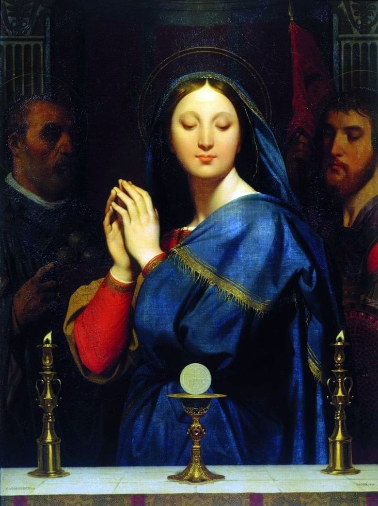 Madone devant la coupe avec la Sainte Cène   Jean Auguste Dominic Ingres