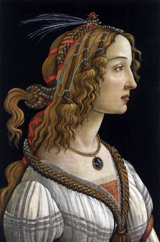 Portrait dune jeune femme   Sandro Botticelli
