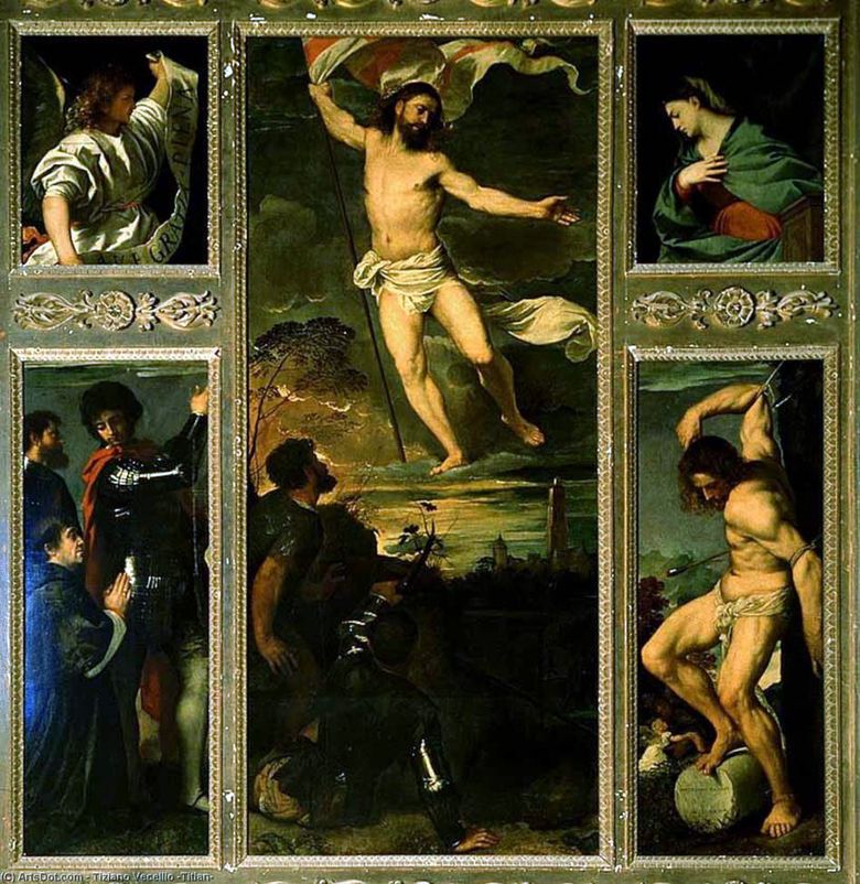 Polyptyque de la résurrection   Titian Vecellio
